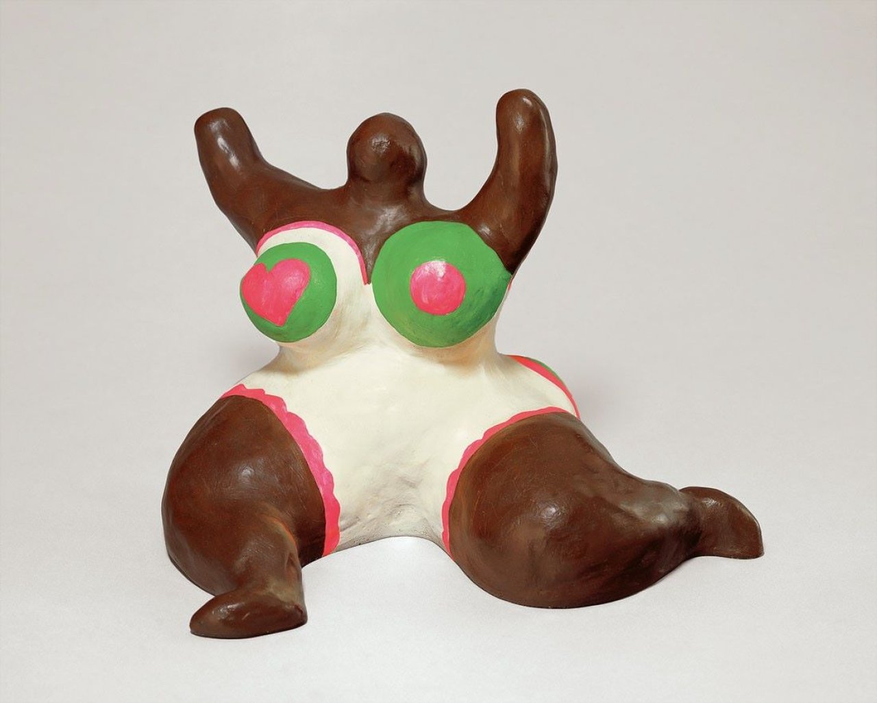 Auf diesem Bild ist das folgende Kunstwerk zu sehen: Niki de Saint Phalle. La Baigneuse ou Nana de Berlin. 1968.