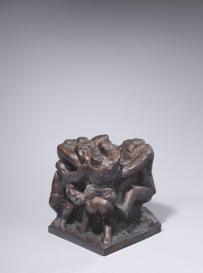 Auf diesem Bild ist das folgende Kunstwerk zu sehen: Alfred Hrdlicka. Bal des victimes. 1989.