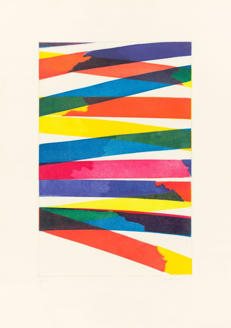 Auf diesem Bild ist das folgende Kunstwerk zu sehen: Piero Dorazio. Ohne Titel. 1964.