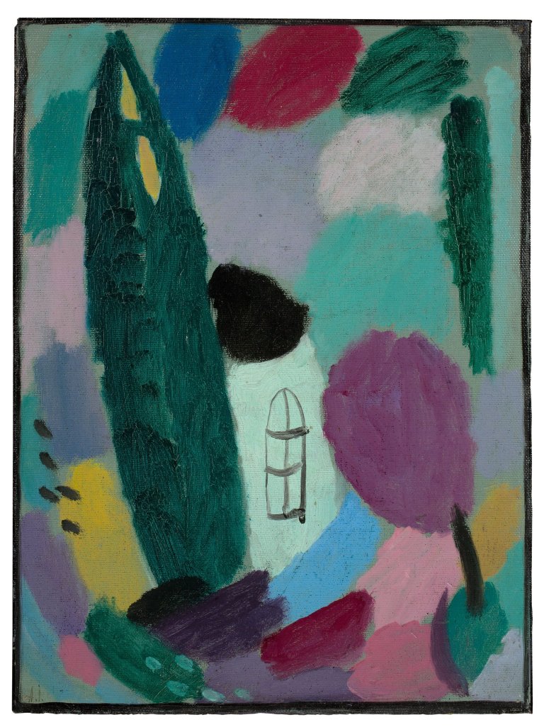 Auf diesem Bild ist das folgende Kunstwerk zu sehen: Alexej von Jawlensky. „Variation: Mondenlichte“. 1916.