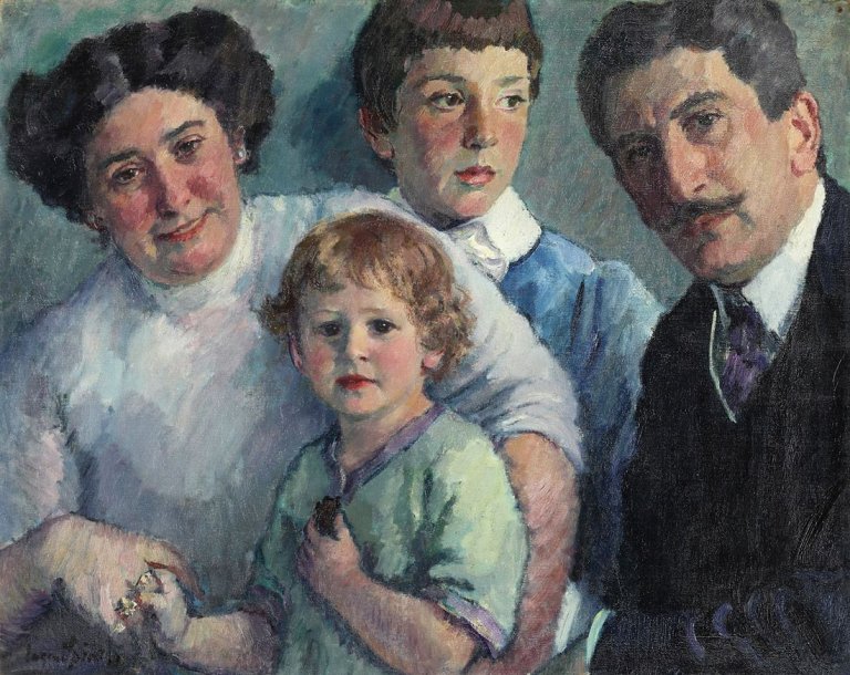 Auf diesem Bild ist das folgende Kunstwerk zu sehen: Eugen Spiro. „Familienportrait“. 1911.