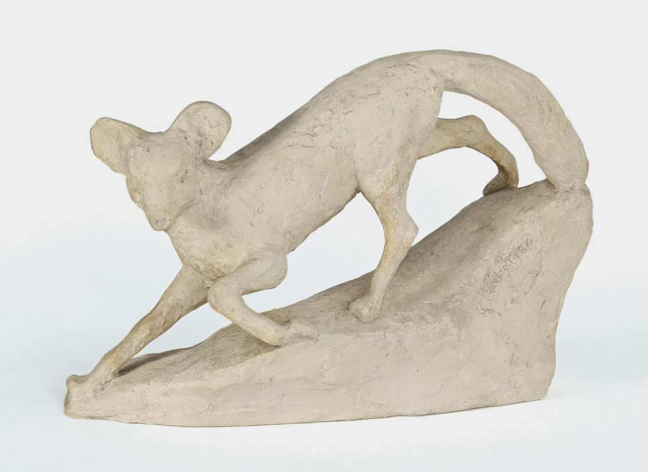 Auf diesem Bild ist das folgende Kunstwerk zu sehen: Bernhard Hoetger. Fuchs. Um 1940.