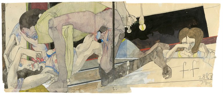 Auf diesem Bild ist das folgende Kunstwerk zu sehen: Horst Janssen. Phyllis. 1978.