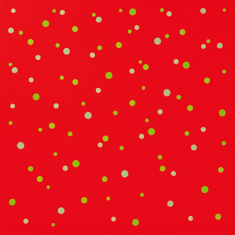 Auf diesem Bild ist das folgende Kunstwerk zu sehen: Kuno Gonschior. „ROTE PUNKTE“. 1970/71.