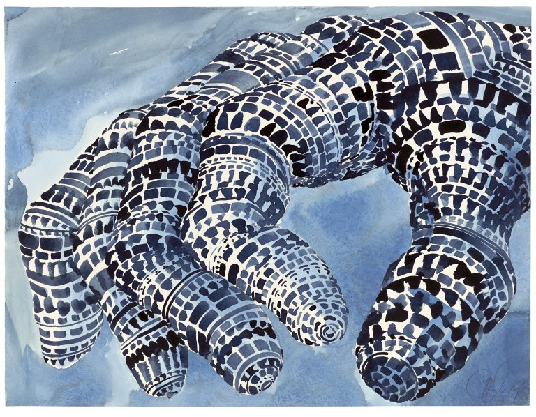Auf diesem Bild ist das folgende Kunstwerk zu sehen: Tony Cragg. Hand Code. 2008.