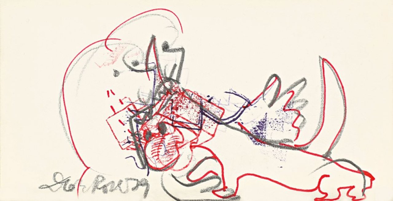 Auf diesem Bild ist das folgende Kunstwerk zu sehen: Dieter Roth. Ohne Titel (Restaurant Exil). 1979.