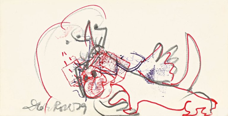 Auf diesem Bild ist das folgende Kunstwerk zu sehen: Dieter Roth. Ohne Titel (Restaurant Exil). 1979.