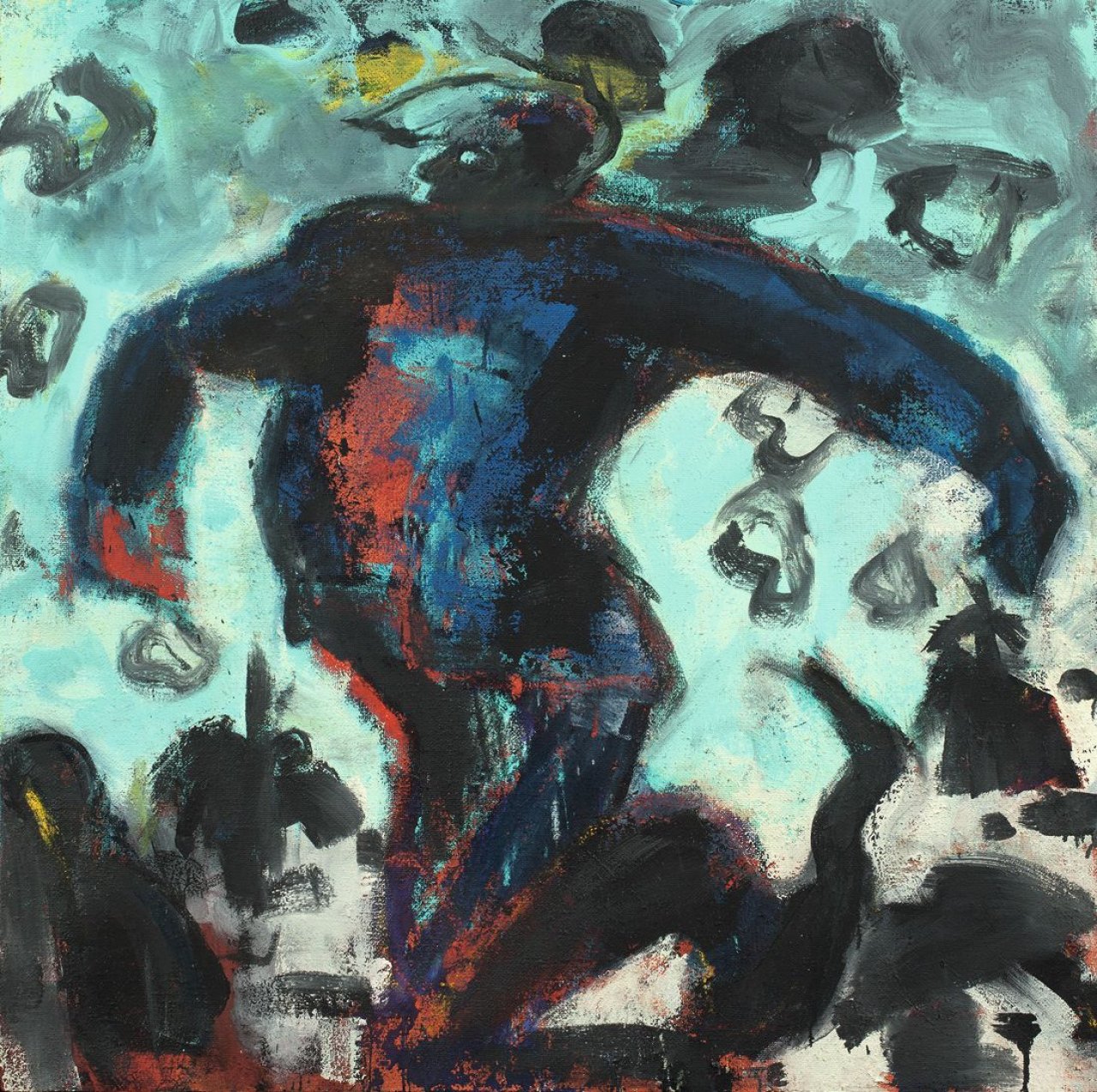 Auf diesem Bild ist das folgende Kunstwerk zu sehen: Bernd Koberling. Spannweiten. 1985.