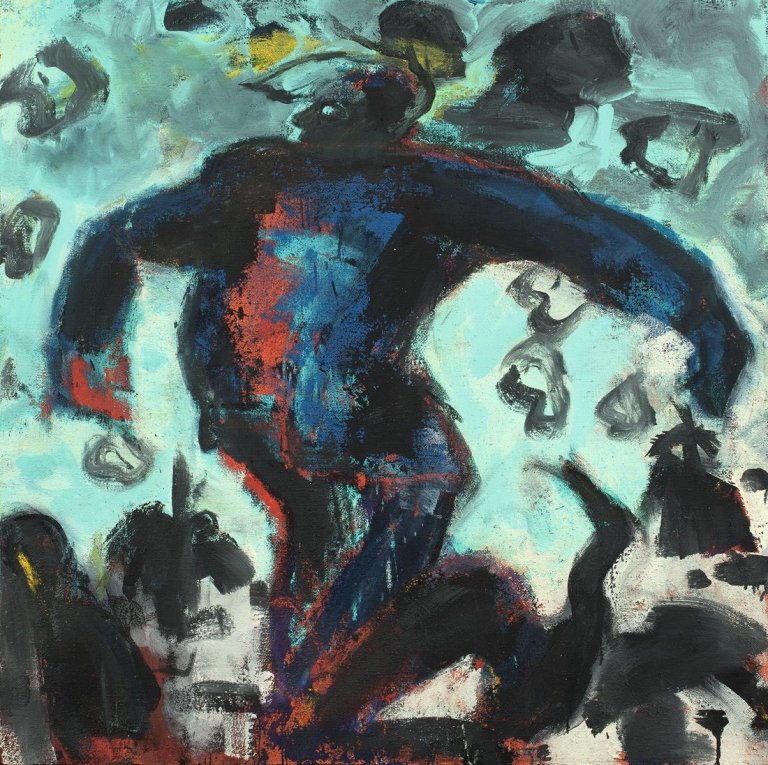 Auf diesem Bild ist das folgende Kunstwerk zu sehen: Bernd Koberling. Spannweiten. 1985.