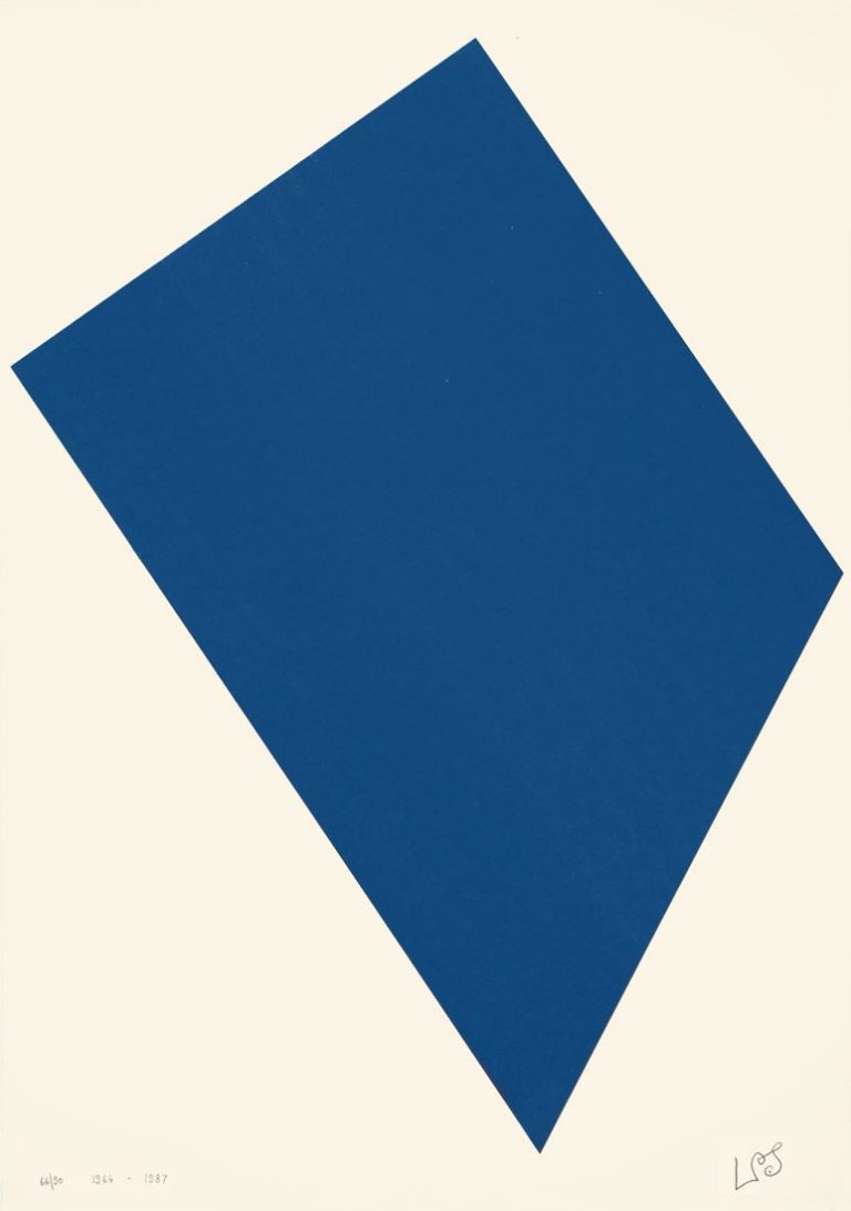 Auf diesem Bild ist das folgende Kunstwerk zu sehen: Leon Polk Smith. „1964-1987“ Aus: „Werkübersicht 1946-1986“. 1987.