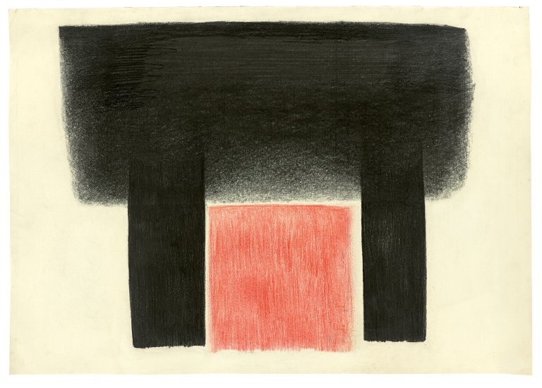 Auf diesem Bild ist das folgende Kunstwerk zu sehen: Rupprecht Geiger. „1959/1“. 1959.