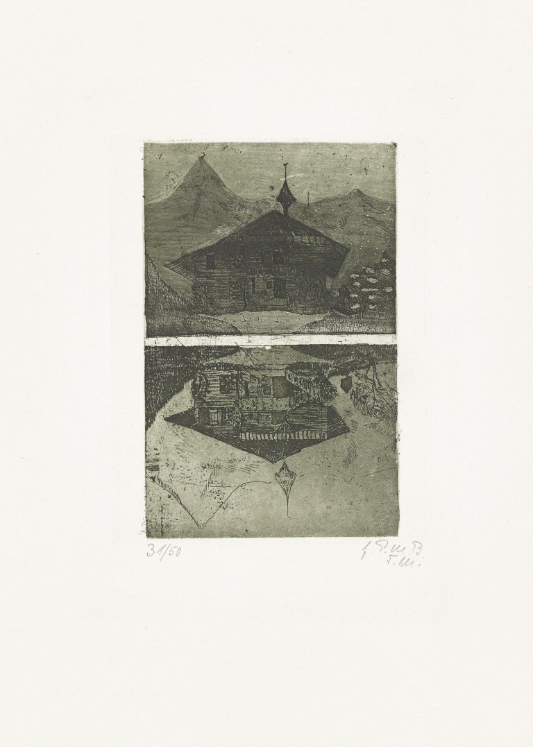 This picture shows the following artwork: Paula Modersohn-Becker. „Schweizerhaus 1899“. 1899/1971.