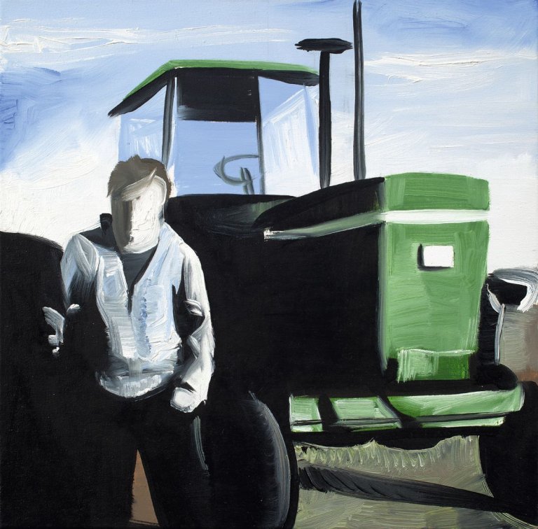 Auf diesem Bild ist das folgende Kunstwerk zu sehen: Wilhelm Sasnal. Ohne Titel (Traktor). 2007.