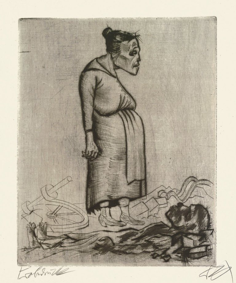 Auf diesem Bild ist das folgende Kunstwerk zu sehen: Otto Dix. „Schwangerschaft“. 1922.