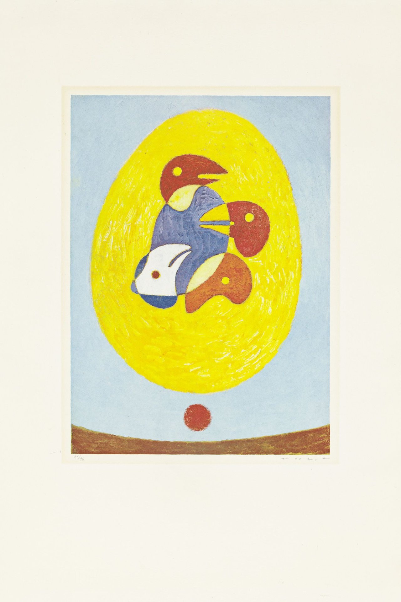 Auf diesem Bild ist das folgende Kunstwerk zu sehen: Max Ernst. „À l’intérieur de la Vue“. 1971.