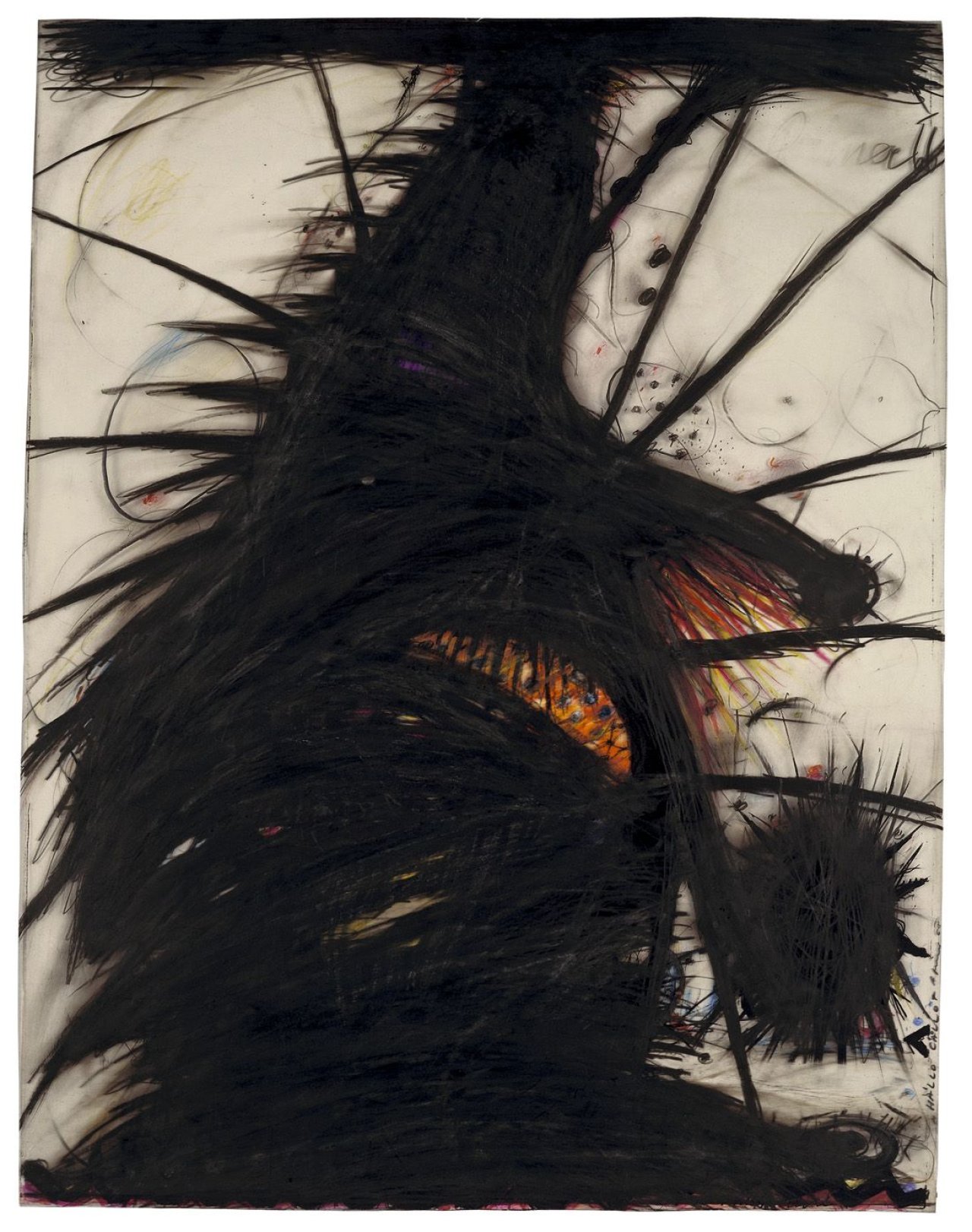 Auf diesem Bild ist das folgende Kunstwerk zu sehen: Arnulf Rainer. „Hällo Cällot“. 1968.