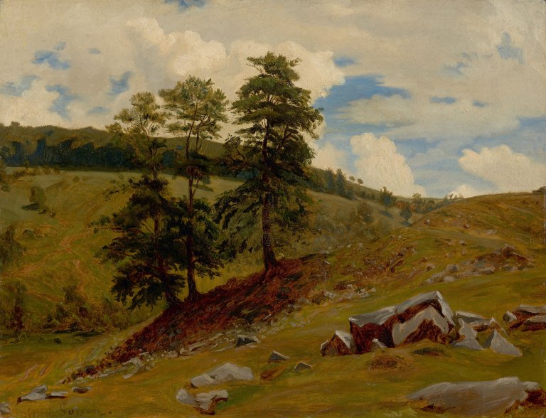 Auf diesem Bild ist das folgende Kunstwerk zu sehen: Friedrich Preller d. J.. „Kleinsassen“. (Nach) 1858.