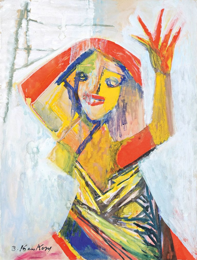 Auf diesem Bild ist das folgende Kunstwerk zu sehen: Bruno Krauskopf. Mädchen. 1950er Jahre.