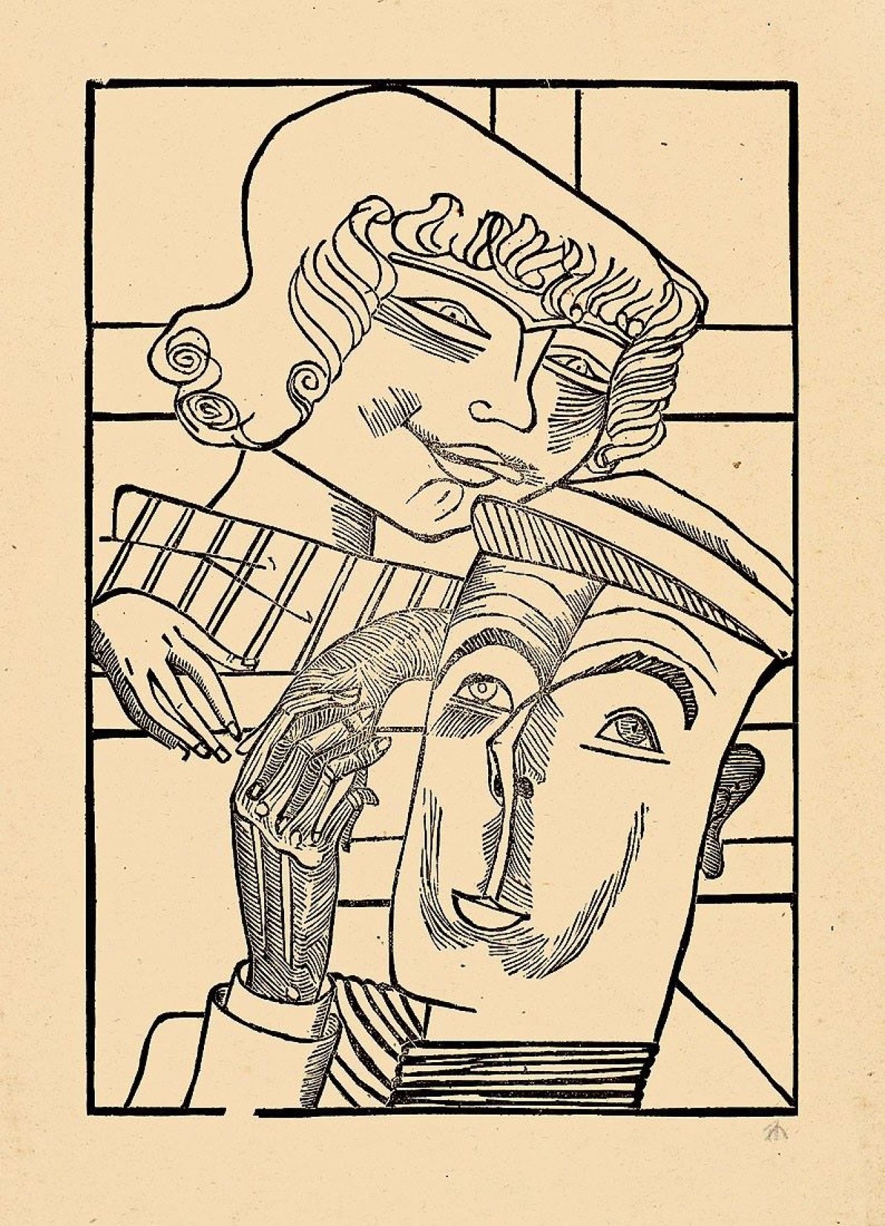 Auf diesem Bild ist das folgende Kunstwerk zu sehen: Gerhard Marcks. „Das Pärchen“. 1924.