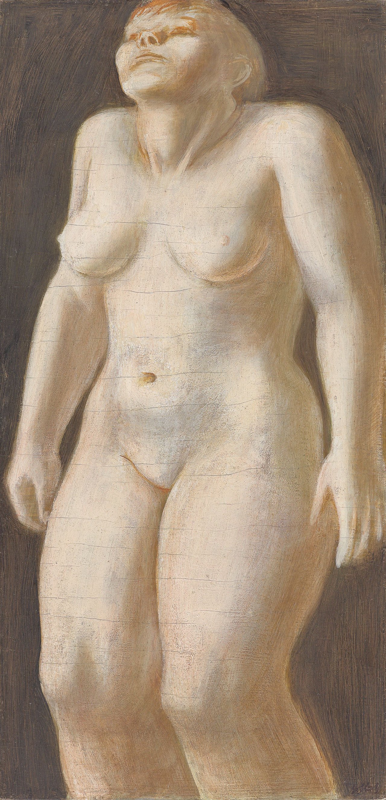 Auf diesem Bild ist das folgende Kunstwerk zu sehen: Karl Hubbuch. Frauenakt. 1930.