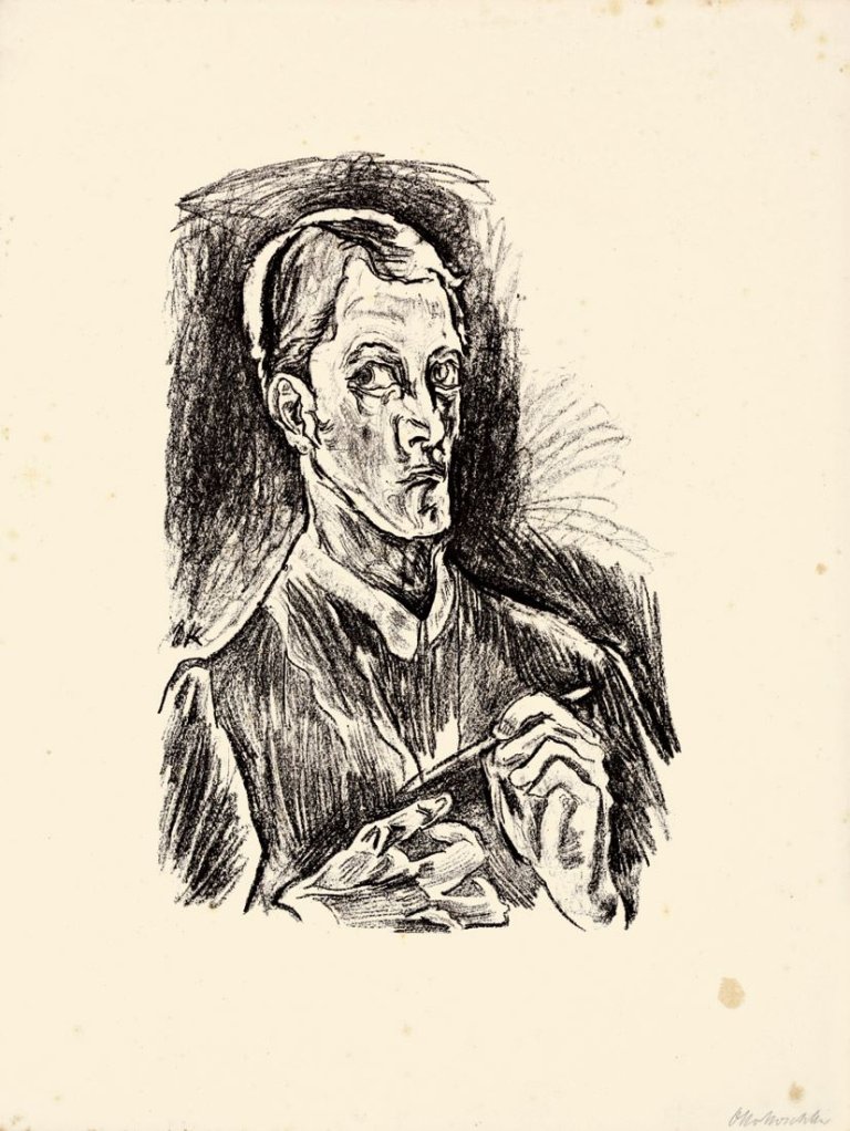 Auf diesem Bild ist das folgende Kunstwerk zu sehen: Oskar Kokoschka. „O Ewigkeit - Du Donnerwort („Bachkantate“)“. 1916.