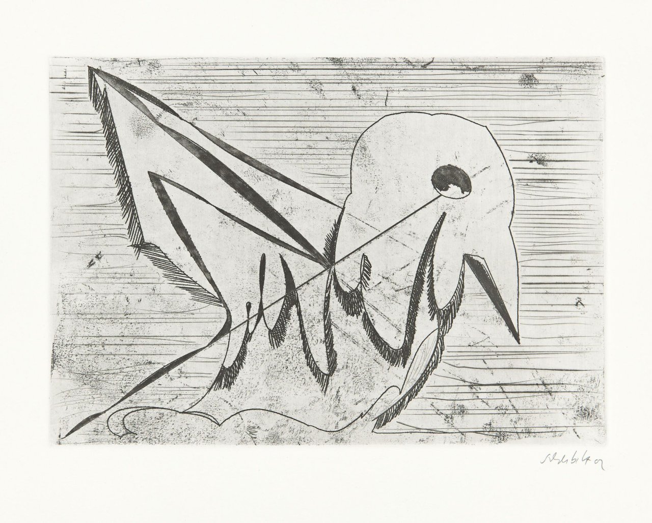 Auf diesem Bild ist das folgende Kunstwerk zu sehen: Thomas Scheibitz. „Sanford“. 2002.