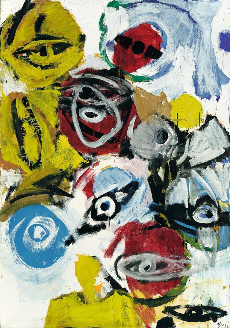 This picture shows the following artwork: Ernst Wilhelm Nay. „Zenith“. 1963.