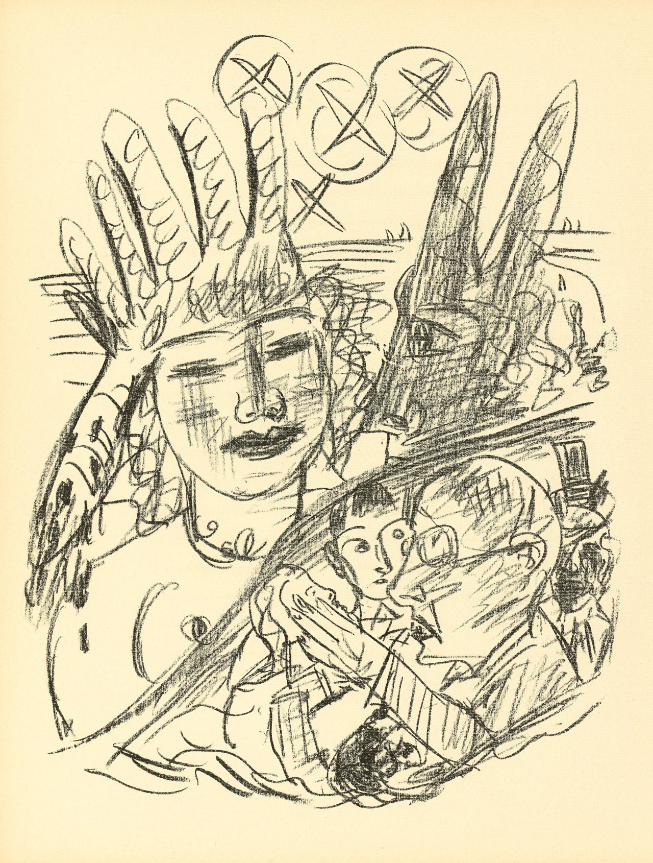 Auf diesem Bild ist das folgende Kunstwerk zu sehen: Max Beckmann. „Apokalypse“. 1941/42.