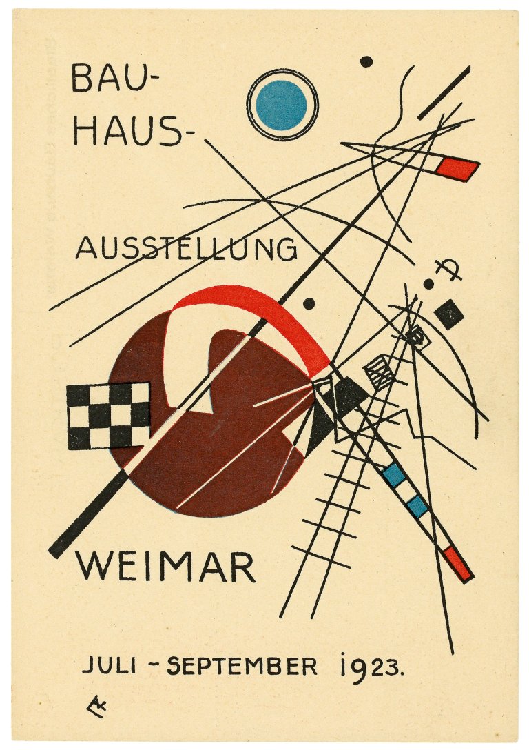 Auf diesem Bild ist das folgende Kunstwerk zu sehen: Wassily Kandinsky. „Bauhaus-Ausstellung Weimar Juli – September 1923“. 1923.