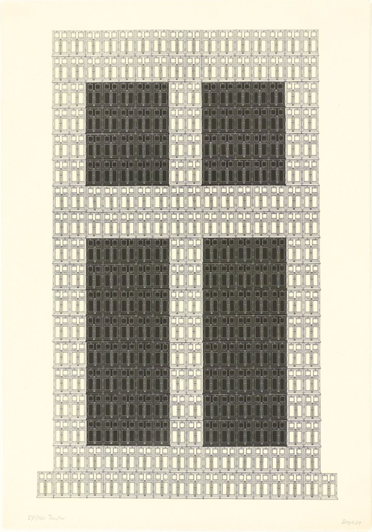 Auf diesem Bild ist das folgende Kunstwerk zu sehen: Thomas Bayrle. „Fenster“. 1969.