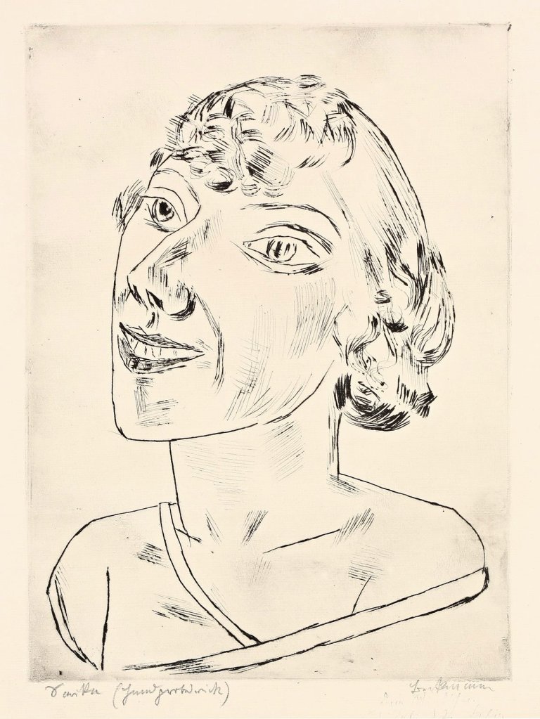 Auf diesem Bild ist das folgende Kunstwerk zu sehen: Max Beckmann. „Sarika“. 1922.