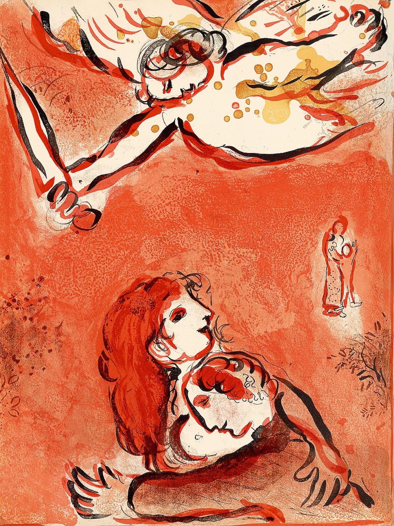Auf diesem Bild ist das folgende Kunstwerk zu sehen: Marc Chagall. „Verve, Vol. X, Nos 37 et 38“ (Marc Chagall: Dessins pour la Bible).. 1960.