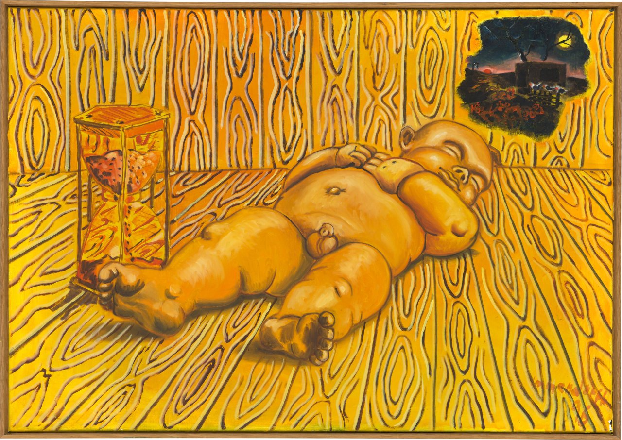 Auf diesem Bild ist das folgende Kunstwerk zu sehen: Jörg Immendorff. Ohne Titel. 1996.