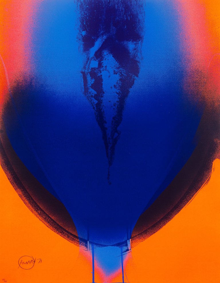Auf diesem Bild ist das folgende Kunstwerk zu sehen: Otto Piene. „ohne Titel“. 1971.