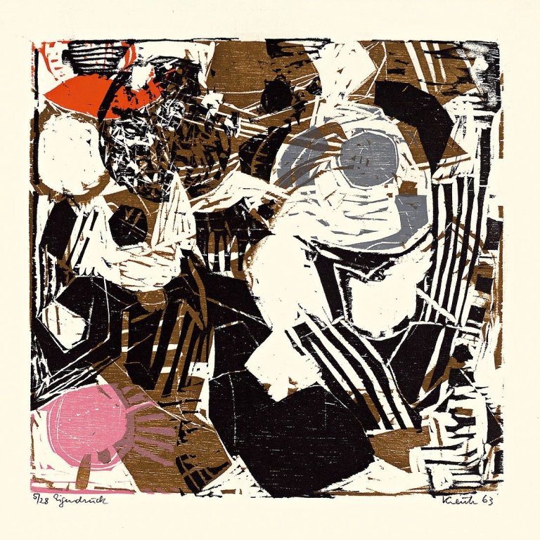 Auf diesem Bild ist das folgende Kunstwerk zu sehen: Heinz Kreutz. Ohne Titel. 1963/1982.