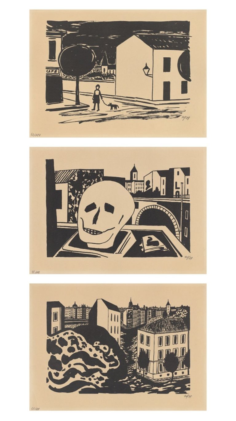 Auf diesem Bild ist das folgende Kunstwerk zu sehen: Werner Heldt. „Berlin“. 1949.