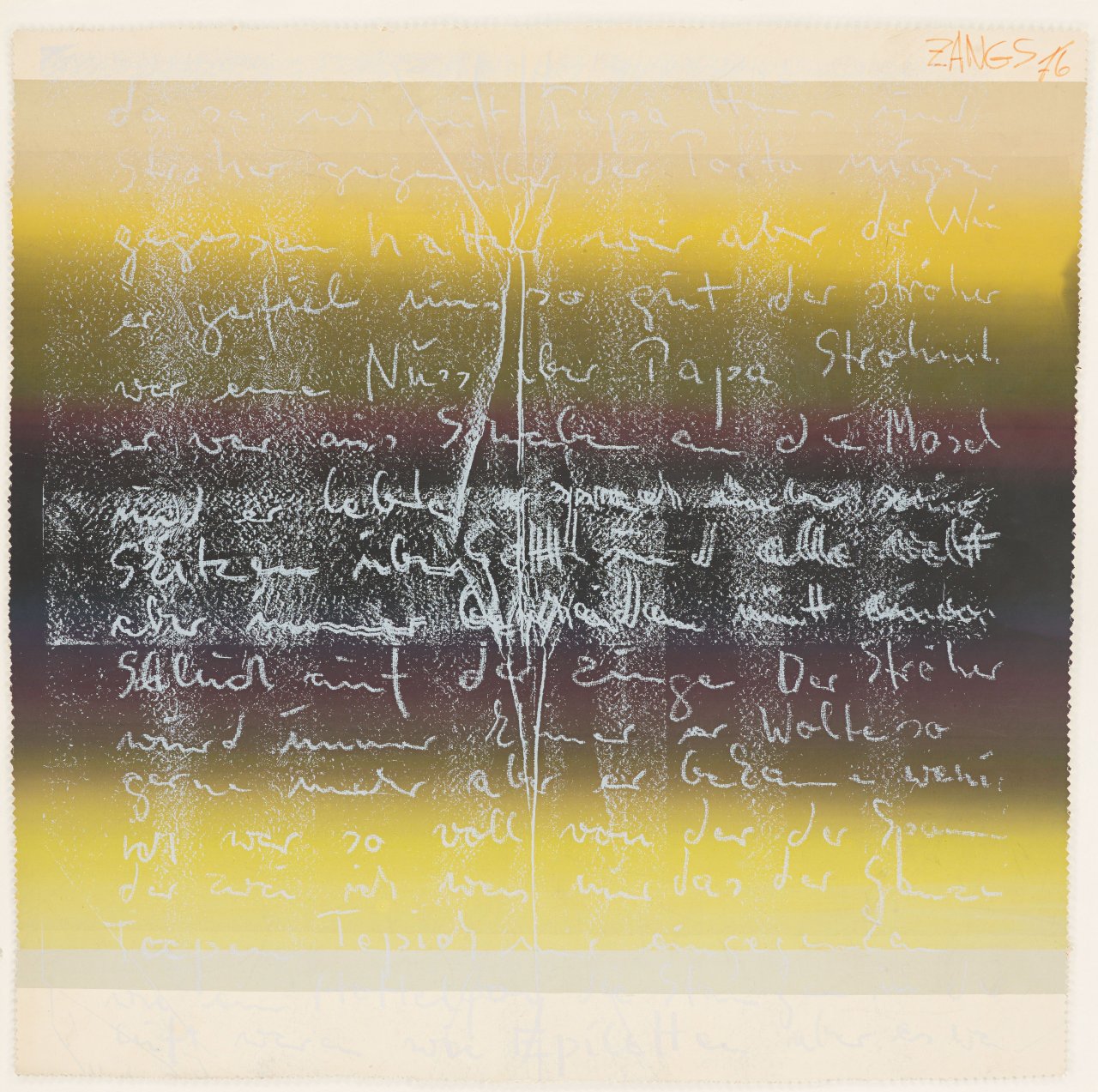 This picture shows the following artwork: Herbert Zangs. Untitled. 1976.