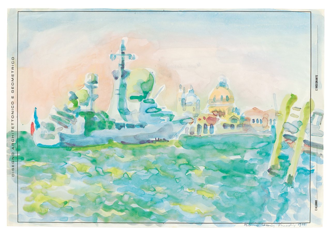 Auf diesem Bild ist das folgende Kunstwerk zu sehen: Maria Lassnig. „Venedig“. 1980.