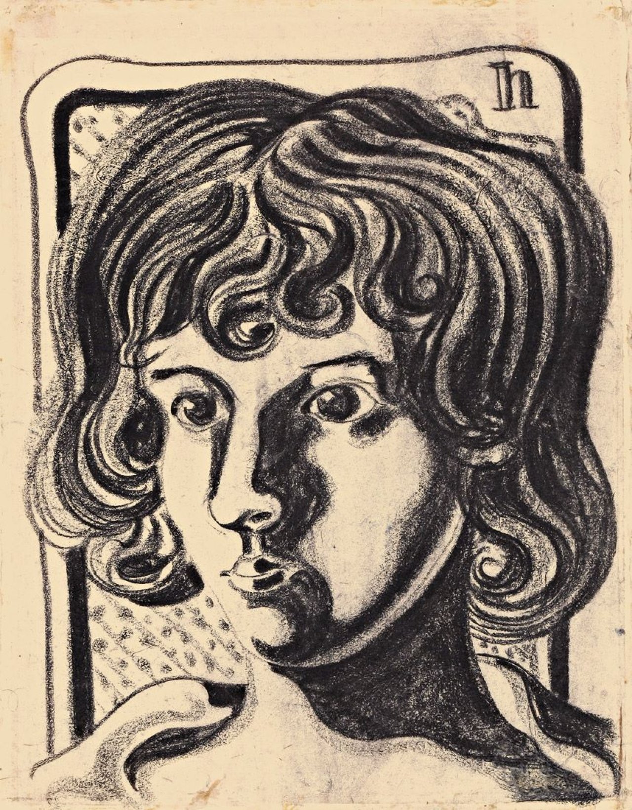 Auf diesem Bild ist das folgende Kunstwerk zu sehen: Heinrich Hoerle. Frauenportrait. 1928.