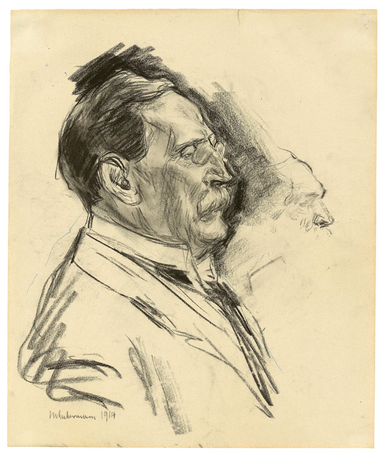 This picture shows the following artwork: Max Liebermann. Wilhelm von Bode, General Director of the Royal Museums in Berlin. 1914.