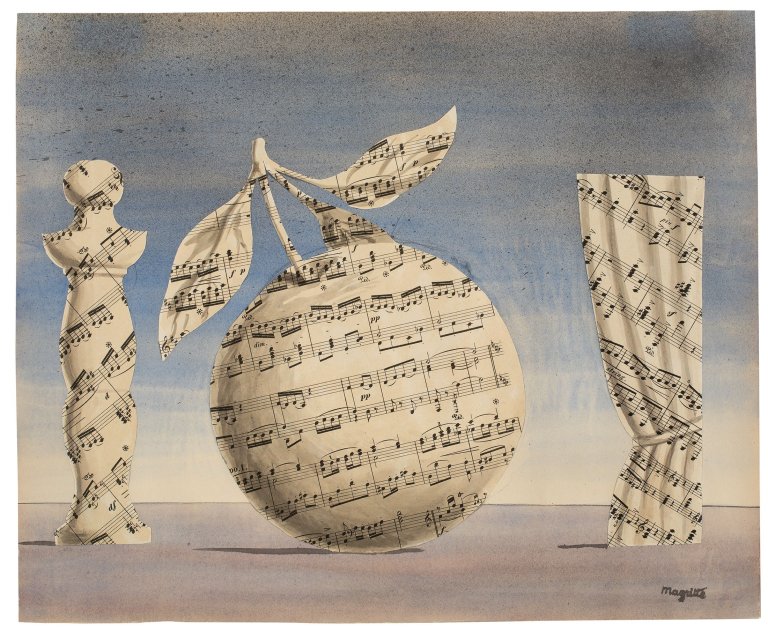 Auf diesem Bild ist das folgende Kunstwerk zu sehen: René Magritte. „La pensée visible“. 1961.
