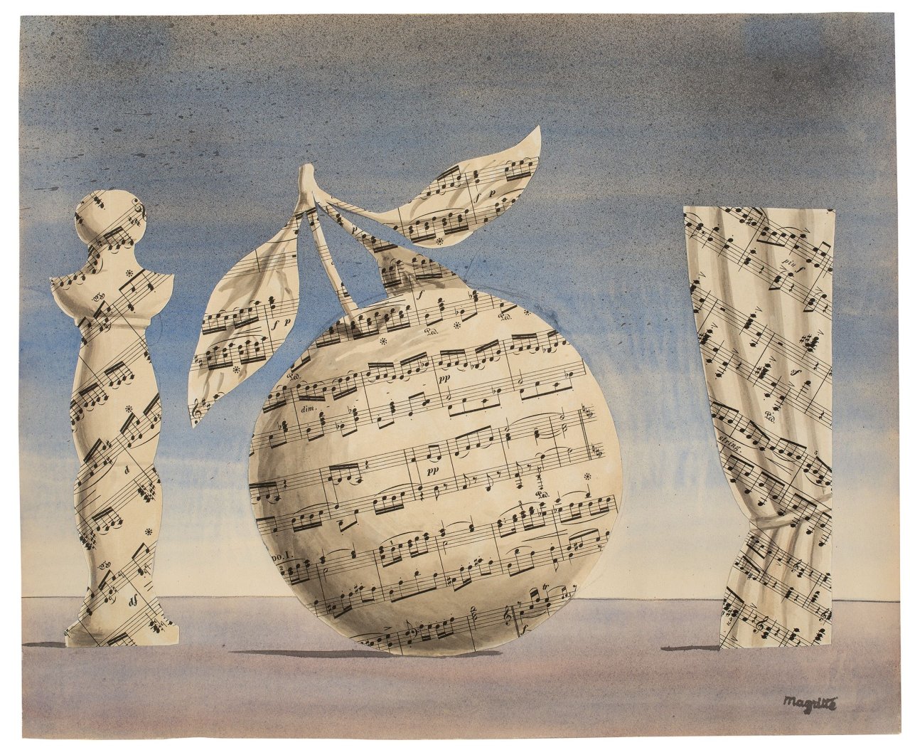 Auf diesem Bild ist das folgende Kunstwerk zu sehen: René Magritte. „La pensée visible“. 1961.