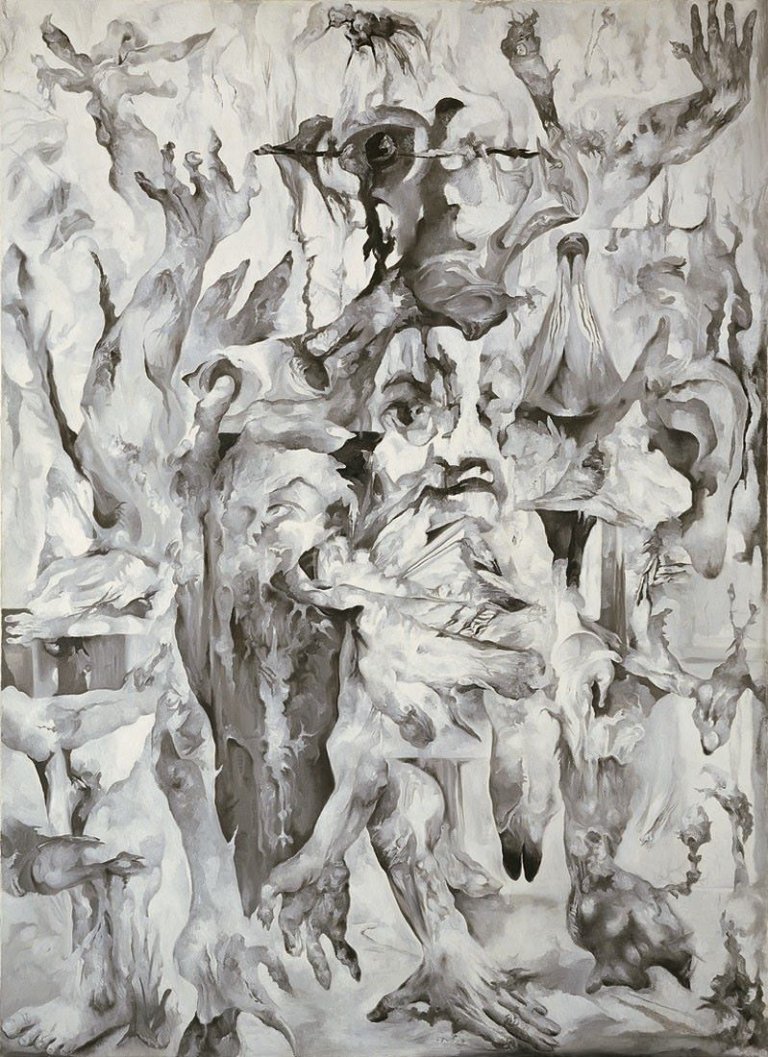 Auf diesem Bild ist das folgende Kunstwerk zu sehen: Bernard Schultze. „Migof-Parthenon III“. 1972.