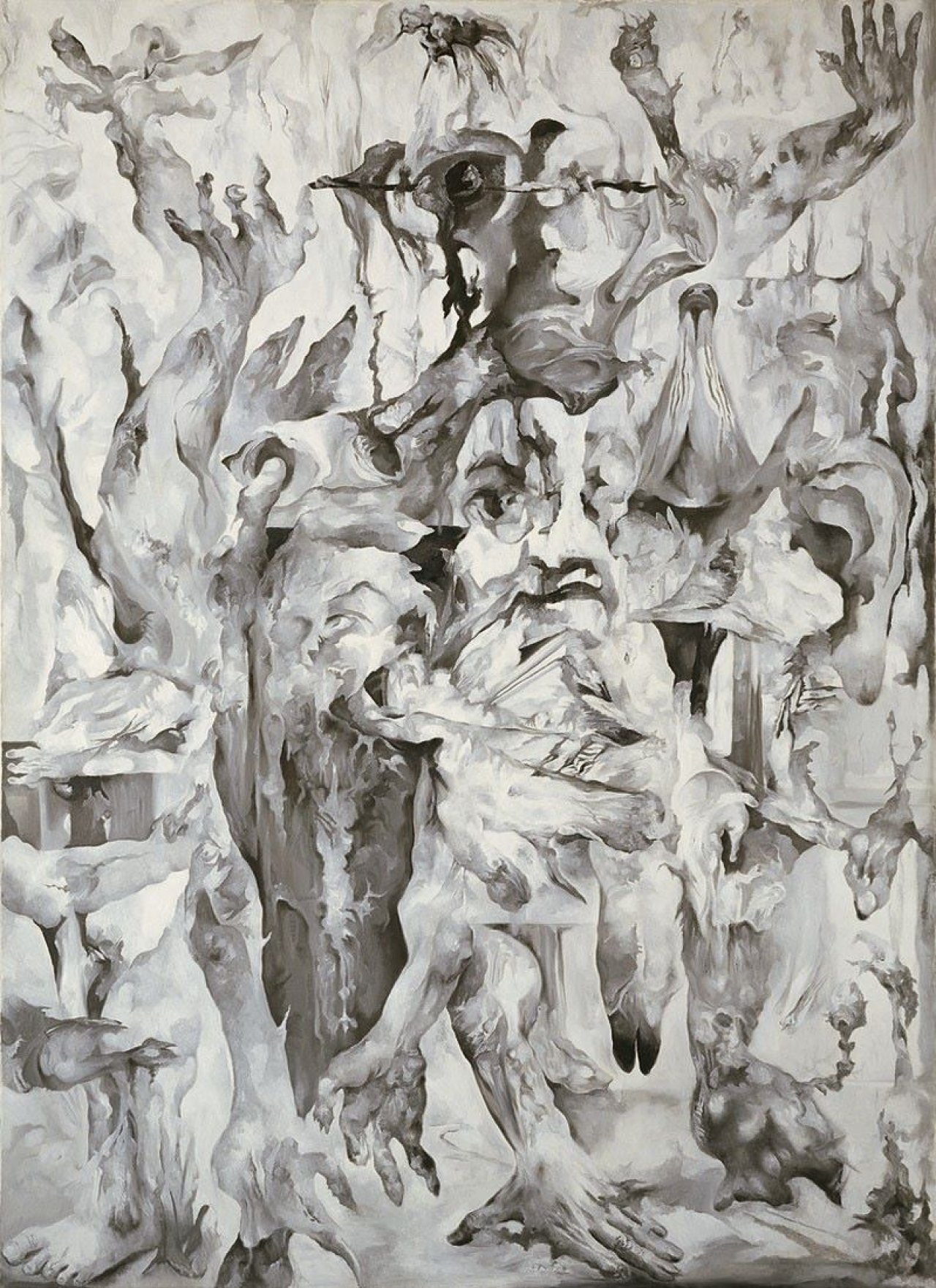 This picture shows the following artwork: Bernard Schultze. „Migof-Parthenon III“. 1972.
