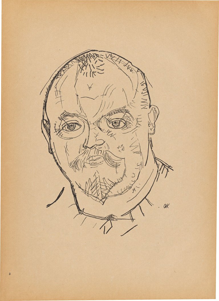 Auf diesem Bild ist das folgende Kunstwerk zu sehen: Oskar Kokoschka. „Menschenköpfe“. 1916.