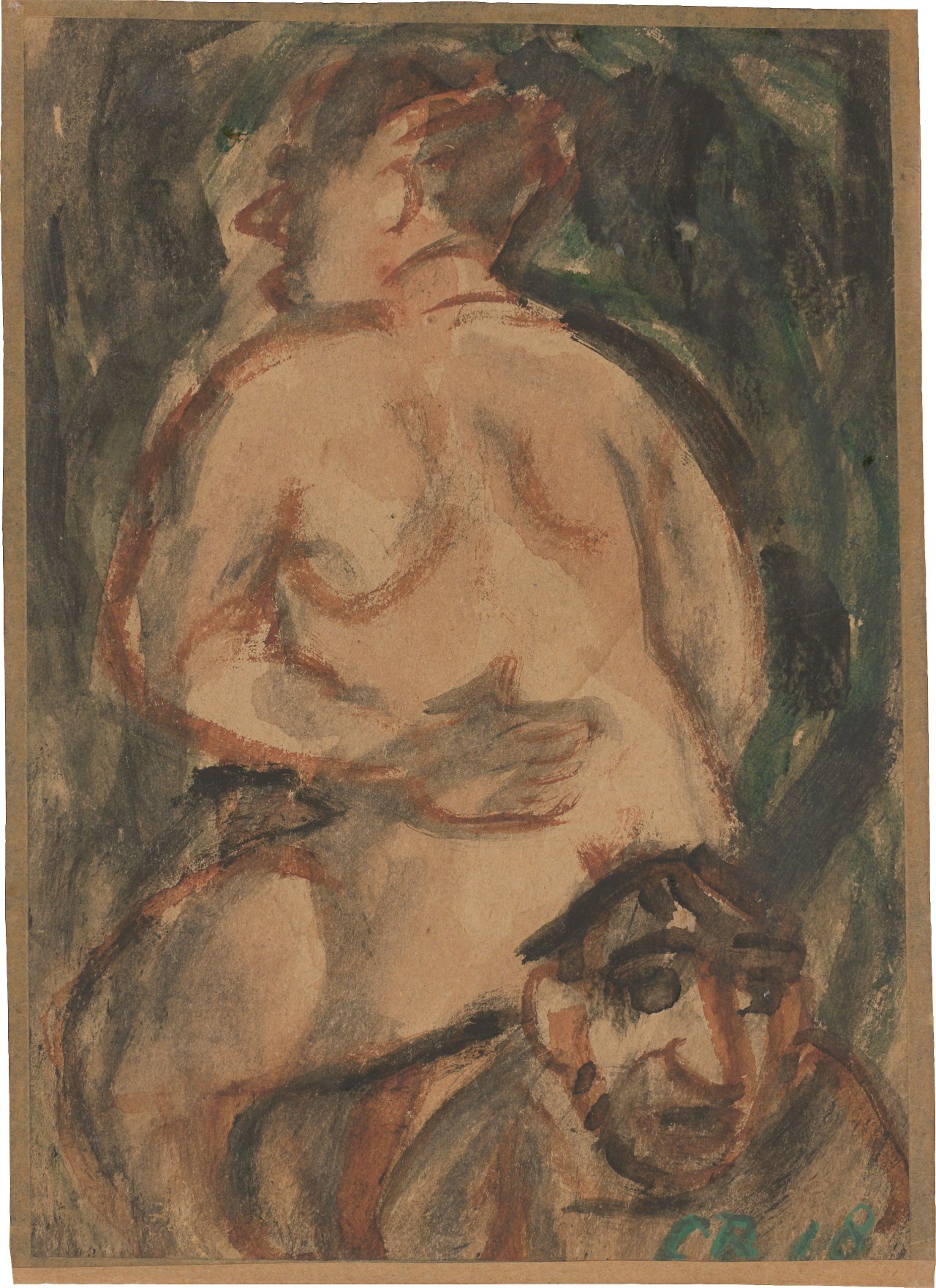Auf diesem Bild ist das folgende Kunstwerk zu sehen: Christian Rohlfs. „Paar“. 1918.