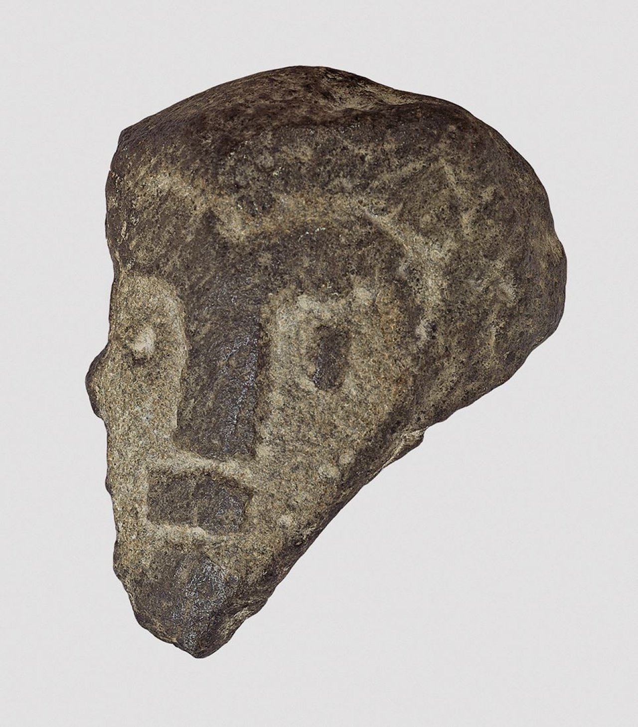 Auf diesem Bild ist das folgende Kunstwerk zu sehen: Karl Schmidt-Rottluff. Männlicher Kopf. Um 1944.