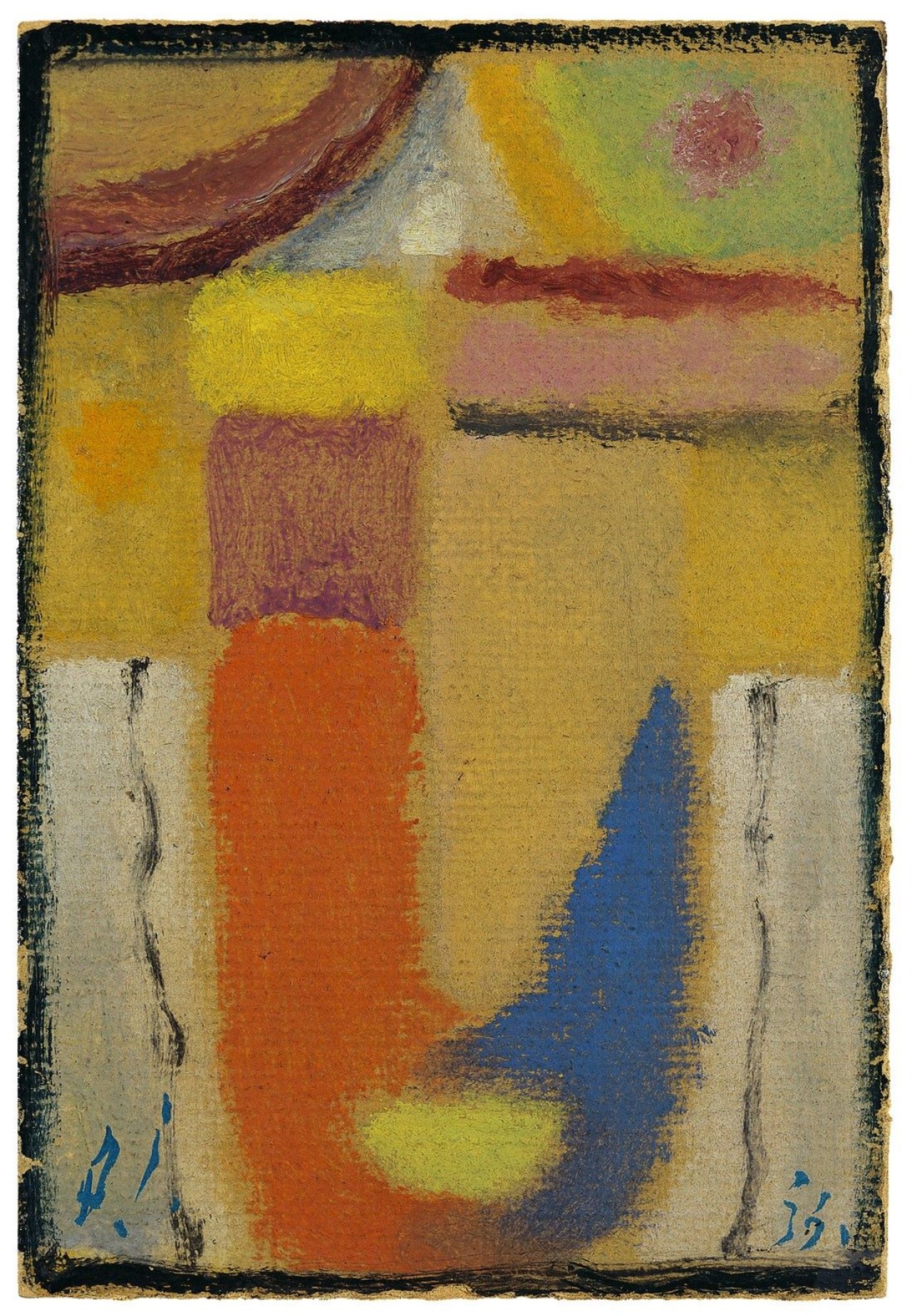 Auf diesem Bild ist das folgende Kunstwerk zu sehen: Alexej von Jawlensky. „Kleinster abstrakter Kopf: Helles Antlitz“. 1936.