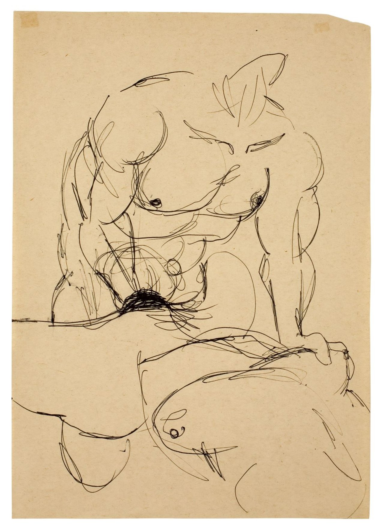 Auf diesem Bild ist das folgende Kunstwerk zu sehen: Miriam Cahn. Ohne Titel. 1982.