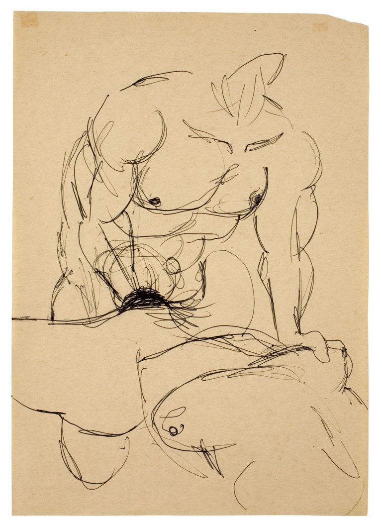 Auf diesem Bild ist das folgende Kunstwerk zu sehen: Miriam Cahn. Ohne Titel. 1982.